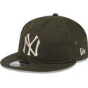new-era-new-york-yankees-mlb-9fifty-waxed-canvas-justerbar-gron-fladskaerm-kasket