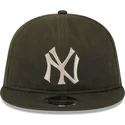new-era-new-york-yankees-mlb-9fifty-waxed-canvas-justerbar-gron-fladskaerm-kasket