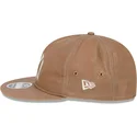 brun-justerbar-flad-kasket-9fifty-waxed-canvas-fra-new-york-yankees-mlb-fra-new-era
