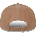 brun-justerbar-flad-kasket-9fifty-waxed-canvas-fra-new-york-yankees-mlb-fra-new-era