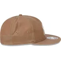brun-justerbar-flad-kasket-9fifty-waxed-canvas-fra-new-york-yankees-mlb-fra-new-era