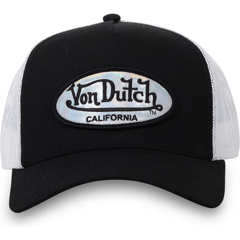 von-dutch-pastel-blk-sort-og-hvid-trucker-kasket