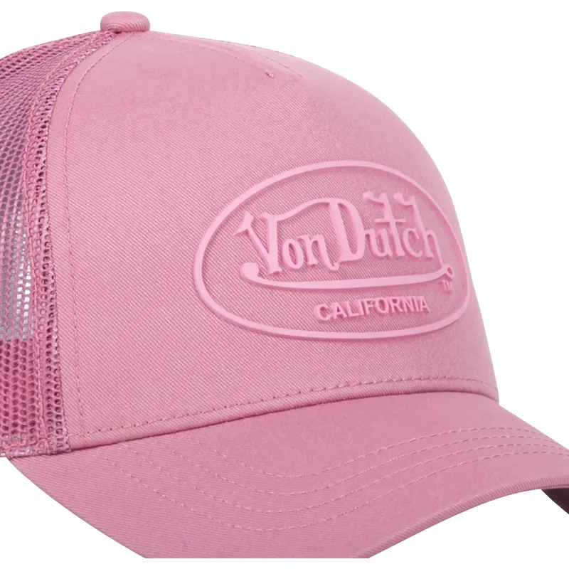 lyserod-trucker-kasket-log08-fra-von-dutch