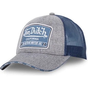 Grå og blå trucker-kasket MIXGREY01 fra Von Dutch
