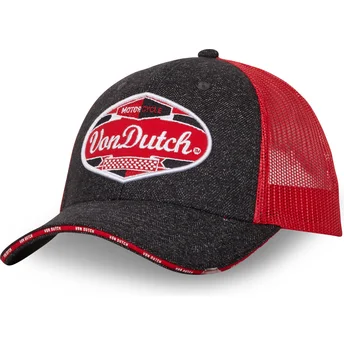 Von Dutch MIXGREY03 Sort og Rød Trucker Hat