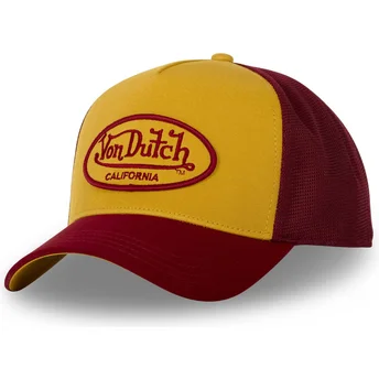 Von Dutch BURG Gul og Rød Trucker Hat