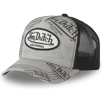 Von Dutch CAFE02 Grå og Sort Trucker Hat