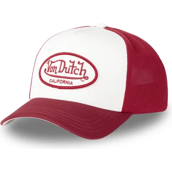 Hvid og rød trucker kasket CHIL fra Von Dutch