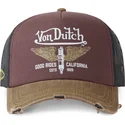 von-dutch-crew18-bordeaux-sort-og-brun-trucker-kasket