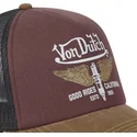 von-dutch-crew18-bordeaux-sort-og-brun-trucker-kasket