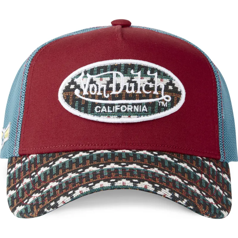 rod-og-bla-trucker-kasket-eth03-fra-von-dutch