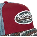 rod-og-bla-trucker-kasket-eth03-fra-von-dutch