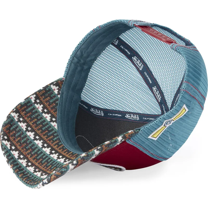 rod-og-bla-trucker-kasket-eth03-fra-von-dutch