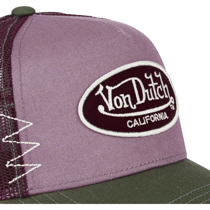 von-dutch-kabu-lyserod-og-gron-trucker-kasket