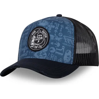 Von Dutch LOGOS02 Blå og Sort Trucker Hat