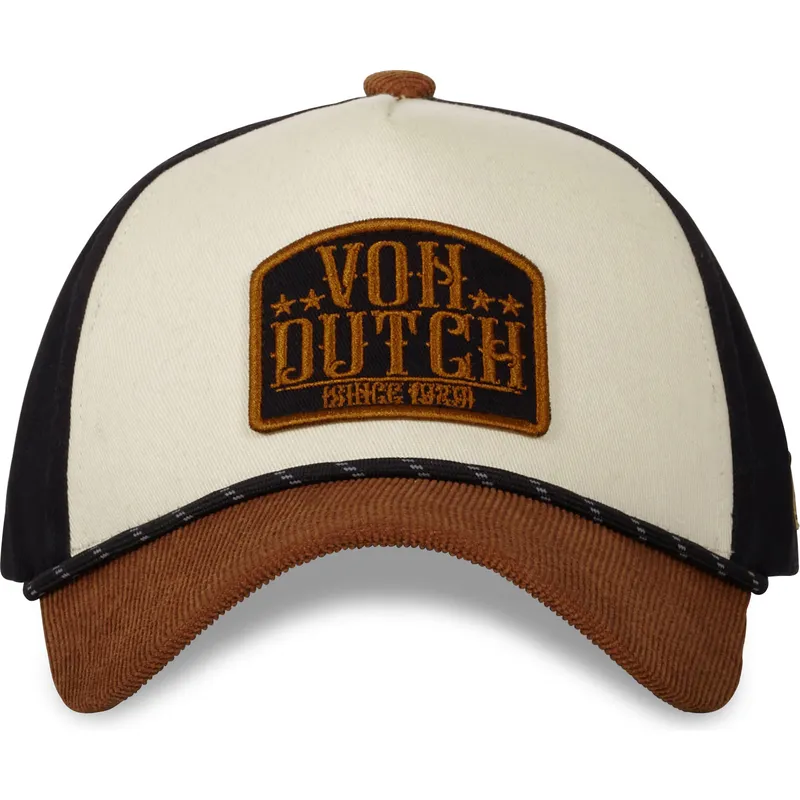 buet-brun-og-sort-snapback-kasket-vint01-fra-von-dutch