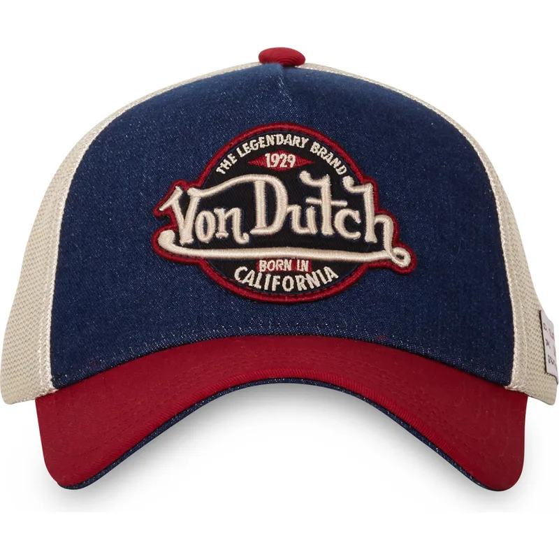 bla-beige-og-rod-buet-kasket-snapback-vint05-fra-von-dutch
