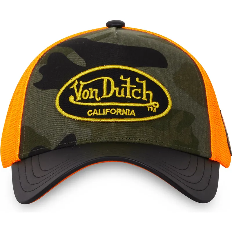 buet-kasket-camouflage-og-orange-snapback-vint08-fra-von-dutch