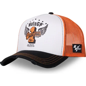 Von Dutch MOTO CT 20 MotoGP White, Orange and Black Trucker Hat