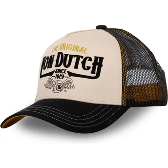 Von Dutch DEN Beige og Sorte Trucker Hat