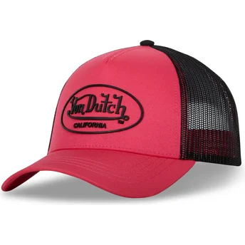 Rosa og sort trucker cap FLU P fra Von Dutch