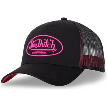 Von Dutch DOM P Sort og Pink Trucker Hat