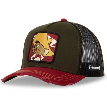 Capslab Speedy Gonzales LOO10 SPE Looney Tunes Grøn og Rød Trucker Hat