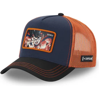 Trucker kasket marineblå og orange Son Goku DBZ8 GOK Dragon Ball fra Capslab
