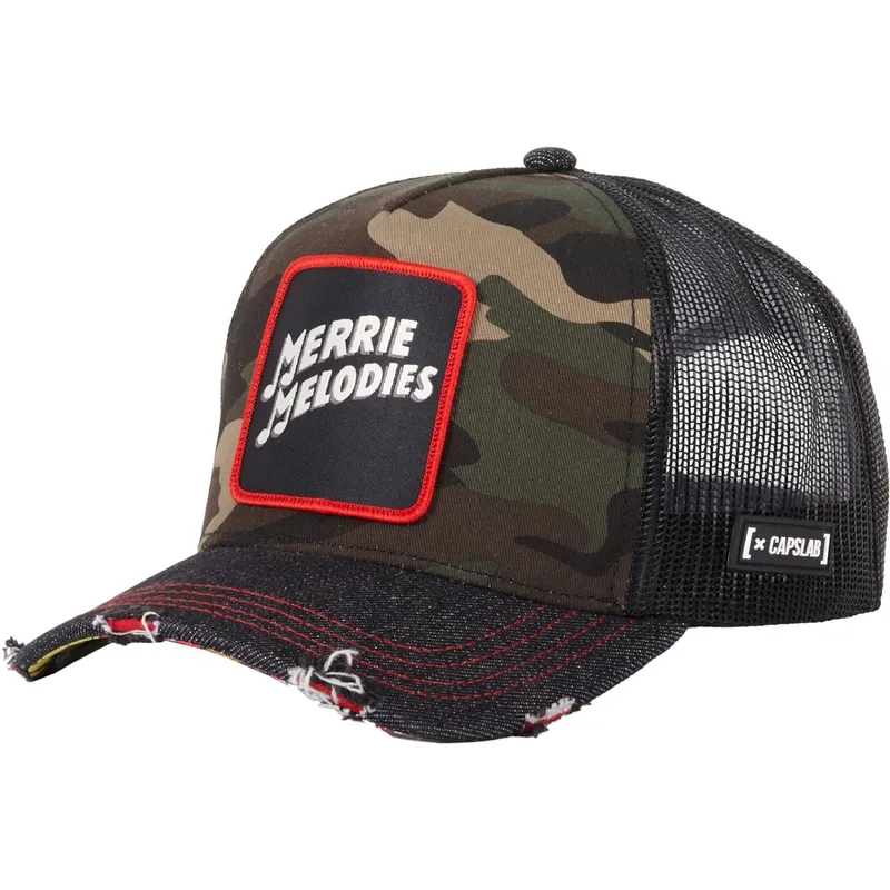 trucker-kasket-camouflage-og-sort-merry-melodies-loo10-fol-looney-tunes-fra-capslab