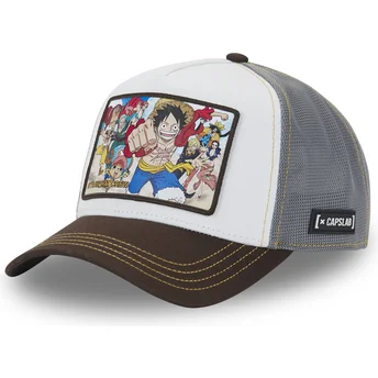 Capslab Straw Hat Pirates OP4 PIR One Piece Multicolor Trucker Hat på dansk er: Capslab Straw Hat Pirates OP4 PIR One Piece Mult