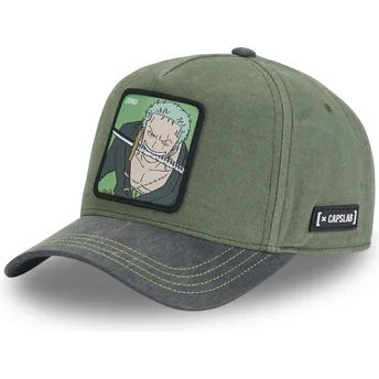 Capslab Curved Brim Roronoa Zoro OP4 ZOR One Piece Grøn Snapback Kasket