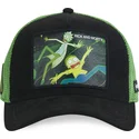 sort-og-gron-rick-og-morty-trucker-cap-rem5-rem-fra-capslab