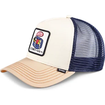 Djinns Do Nothing Club HFT DNC 1.2 Beige og Blå Trucker Hat