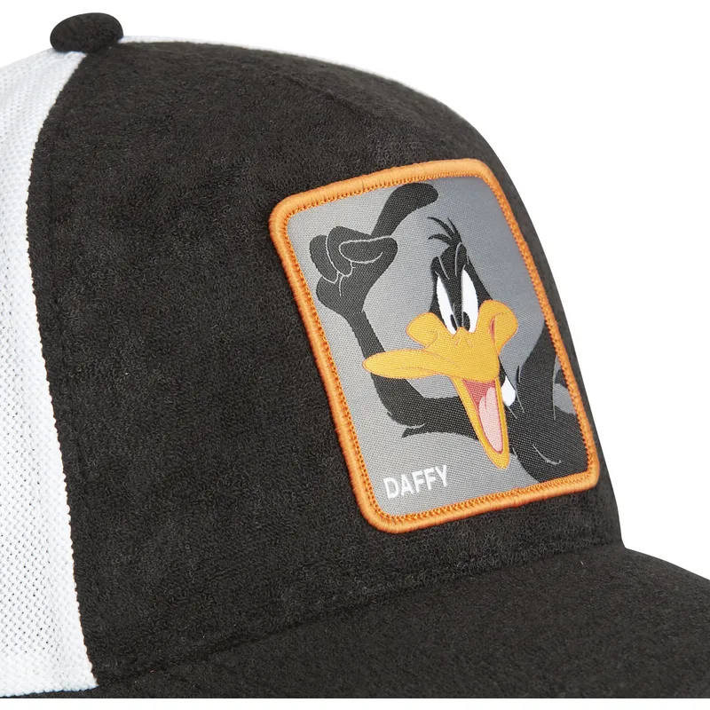 daffy-duck-daf2-ct-looney-tunes-sort-og-hvid-trucker-kasket-fra-capslab