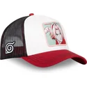beige-sort-og-rod-trucker-kasket-sakura-haruno-pin-naruto-fra-capslab