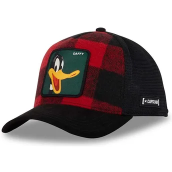 Capslab Daffy Duck LOO10 LUM Looney Tunes Rød og Sort Trucker Hat