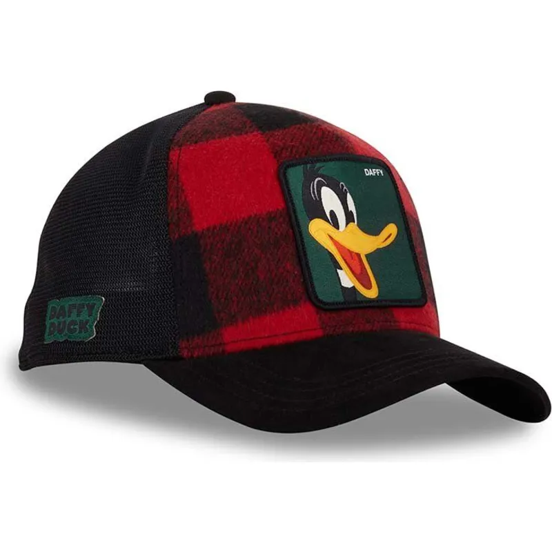 rod-og-sort-trucker-kasket-daffy-duck-loo10-lum-looney-tunes-fra-capslab