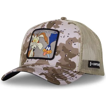 Capslab Road Runner LOO10 BBC Looney Tunes Camouflage Lastbilchauffør Hat