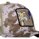 capslab-road-runner-loo10-bbc-looney-tunes-camouflage-trucker-hat