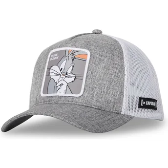 Capslab Bugs Bunny LOO10 BUG Looney Tunes Grå og Hvid Trucker Hat