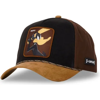 Capslab Daffy Duck LOO10 DAF Looney Tunes Sort og Brun Trucker Hat