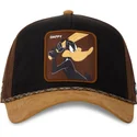 trucker-kasket-sort-og-brun-daffy-duck-loo10-daf-looney-tunes-fra-capslab