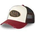 von-dutch-grre-beige-sort-og-rod-trucker-kasket