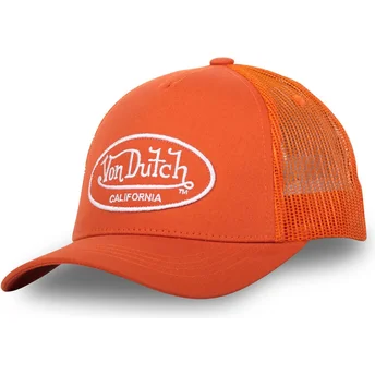 Von Dutch LOF B12 Orange Justerbar Trucker Hat