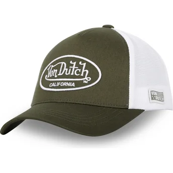 Von Dutch LOF B16 Grøn og Hvid Justerbar Trucker Hat