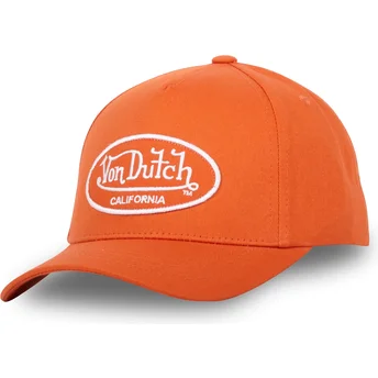 Buet orange justerbar kasket LOF C11 fra Von Dutch