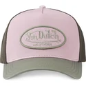 rosa-og-gron-kapi-trucker-kasket-fra-von-dutch