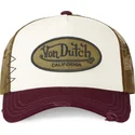 beige-brun-og-rod-mubu-trucker-kasket-fra-von-dutch