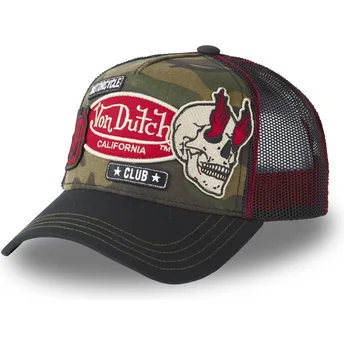 Von Dutch PATCHES01 camouflagetrucker hat