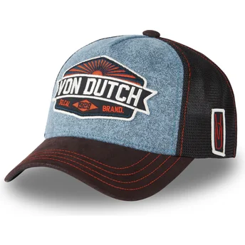 Von Dutch LEA02 Blå og Sort Trucker Hat